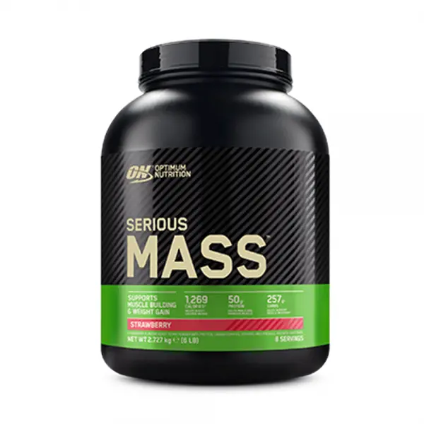 Optimum Nutrition Serious Mass, Sabor Fresa, 2,730 Gramos - 1