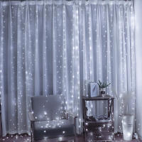 Luces De Navidad LED 6/3M Cadena De Fadas Con Control Remoto Y USB Decoración De Hogar Para Pared Puerta Ventana Color Multicolor - details 3