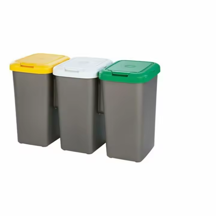 Cubo de Basura para Reciclaje Tontarelli 8105744A28E (3 Unidades) - 1