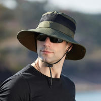 Sombrero De Pescador Panamá Unisex Verano Protección UV Con Pico Ancho Impermeable Y Secado Rápido Malla Transpirable Protección De Cuello - details 13