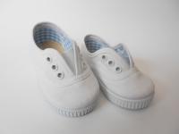 Zapatillas de lona bambas con elástico estilo victoria de Batilas en colores rojo, blanco y marino - details 2