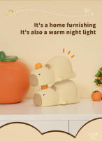 Lámpara De Noche Recargable De Silicona Con Diseño De Capibara Cartoon Luz De Mesa Para Dormitorio Regalo Para Niños Iluminación Nocturna Para Dormir - details 25