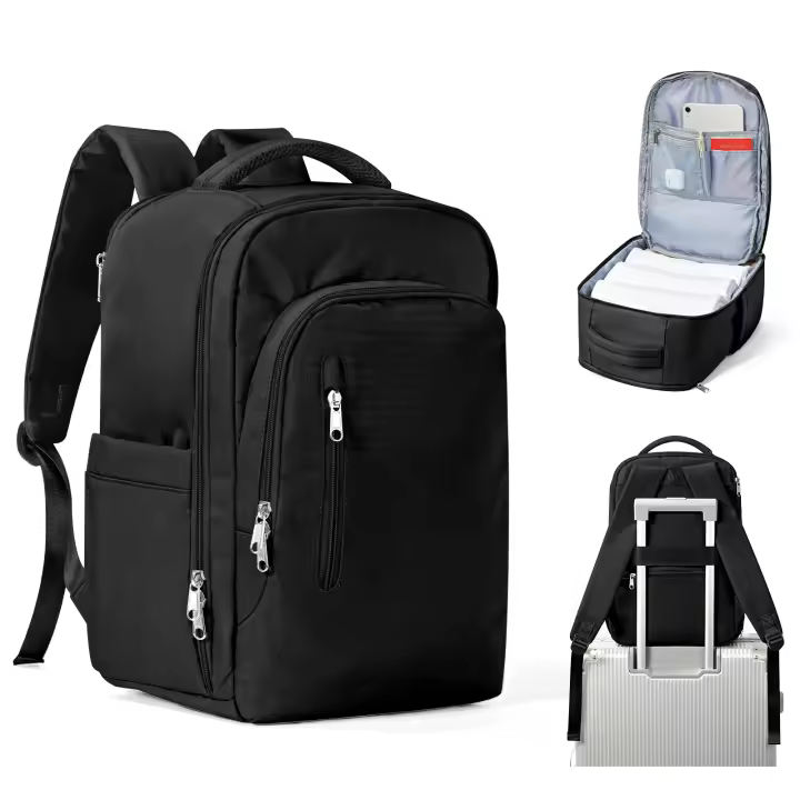 Mochila De Viaje Impermeable Para Hombres Y Mujeres Con Portátil Capacidad De 20-35 Litros Material De Nylon Bolsa De Equipaje De Cabina Ryanair Capacidad Grande Para Exteriores - 1