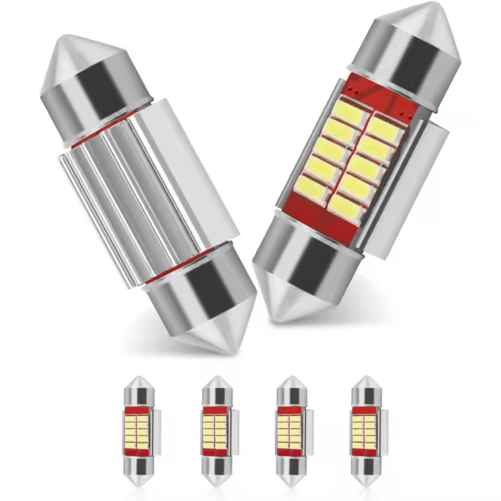 LED Car Bulb 6 Pack, LED Dome Reading Xenon White Bulbs Car Interior Light Replacement Lights Map Lamps No Polarity(31 MM) - 1