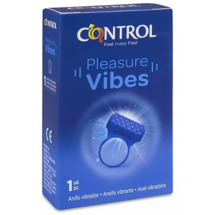 Control Pleasure Vibes Anillo Vibrador, 1 Ud - 1