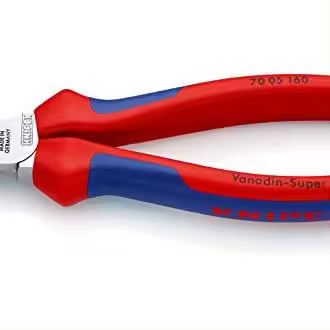 Knipex Alicate de corte diagonal cromado, con fundas multicomponentes 160 mm 70 05 160 - 1