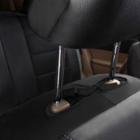 Funda de asiento de coche de cuero Pu Universal, tela transpirable, cojín de asiento delantero y trasero, protección completa, 9 unidades por juego - details 5