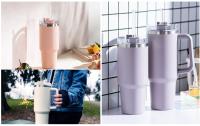 12Pcs Tenedores Reutilizables Con Cepillo De Limpieza Compatible Con Vaso Stanley De 40 Oz Y 30 Oz Plásticos Transparentes - details 1
