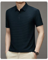 Camiseta De Verano De Seda Helada Con Manga Corta Absorbente De Sudor Color Sólido Top Ligero Con Cuello Redondo Gran Tamaño - details 16