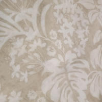LaFábricadelasTelas - Falda Mesa Camilla Rectangular y redonda  Loneta estampada flores y hojas algodón color beige . Faldón Faldilla enagüilla. - details 3