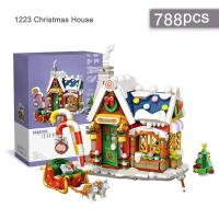 Set De Bloques De Construcción De Casa En La Calle De Navidad Para Niños Juguete Educativo DIY De Partículas Pequeñas Decoración Del Hogar Regalo Para Adolescentes Y Adultos - details 0