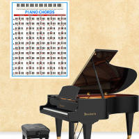 Grande Tablero De Acordes De Piano Con 60 Acordes De Piano Laminado Aprendizaje De Teclado Para Principiantes Y Musicians Teoría Musical - details 0