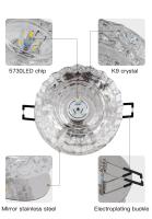 Lámpara De Cristal LED Para Decoración De Techo Sala De Estar Corredor Porche Balcón Iluminación Interior Moderna Estilo Contemporáneo - details 6
