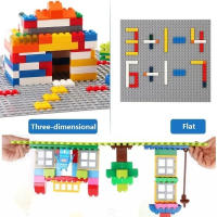 4pcs Placa De Base De Bloques De Construcción Clásica Compatible Con Todas Las Marcas Tamaño 16*32 32*32 Multicolor Gris Negro Verde Para Niños De 6 a 12 Años - details 10