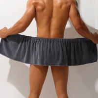 Delantal De Sauna Para Hombres Toalla Mágica De Baño Transpirable Y Suave Ropa Deportiva Para La Playa Y Ducha Adulto - details 1