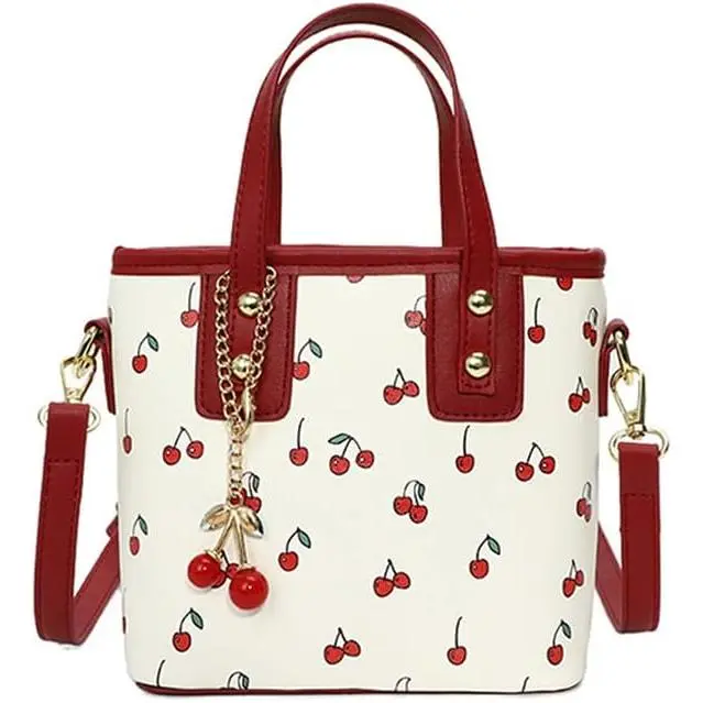 Mini Bolso de Hombro de Cereza Diseño Lindo para Mujeres Bolso Cruzado y de Hombro - 1