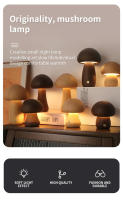 Lámpara De Noche LED INS Con Interruptor Táctil En Madera Estilo Búho Decorativa Para Dormitorio Y Habitación De Niños Luz De Mesa Suave Para Dormir - details 4