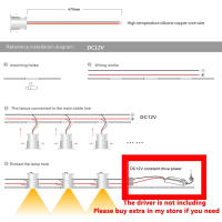 Minispots LED De Acrílico Para Escaleras Y Armarios 1W DC12V Luz De Pared Y Techo Revestida Con Aluminio IP65 Impermeable Para Decoración De Habitaciones KTV Pasillos Y Jardines - details 6