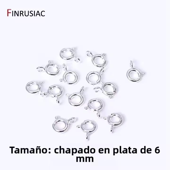 Prensa De Resorte De Latón Plateado En Oro 14k/18k Para La Fabricación De Joyas Abrazaderas De Lobster Redondas Para Pulseras Y Collares DIY - 1