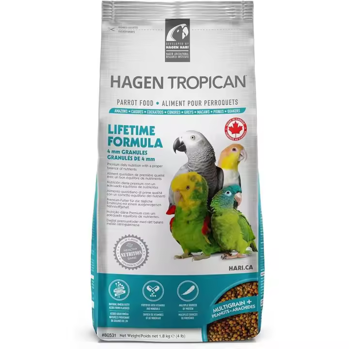 Hagen Tropican Mascotas Tropican Mantenimiento Loros 1.8kg - 1