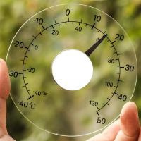 Termómetro Portátil Para Exteriores Jardín Ventana Inodoro Medidor De Temperatura Impermeable Con Puntero Miniatura Dial De Acrílico Cubierta De Acero Inoxidable Y Puntero De Aluminio - details 1