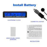 Termómetro Digital LCD Para Coche DC 12V Con Cable De Probedor De 1.5M Sensor De Temperatura Impermeable Para Interior Y Exterior - details 7