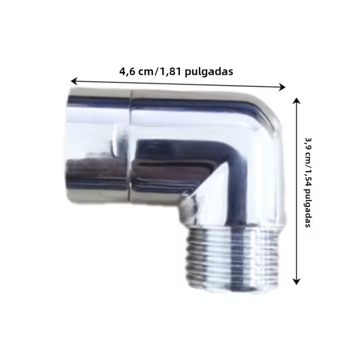 Adaptador De Codo Para Ducha Conector De Ángulo En Cromo Spraying Superior Accesorios De Baño Sin Marca Proveniente De China Continental - 1