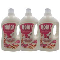 DETERGENTE HOLA LED LAVADORA 3 EN 1, EL DETERGENTE MAS VITAL EN PACK DE 3 - Candy Sweet + Coconut + Fresa y Nata - combina las funciones de detergente, suavizante y perfumador. Apto para prendas blancas y de color ahorra comprando 3 combina como quieras - details 8