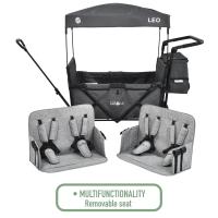 AREBOS Carro de Mano Plegable con Techo | Gris Fósil - details 28