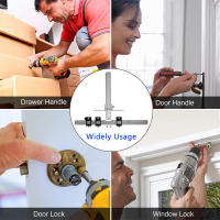 Herramienta De Localizador De Agujeros Ajustable Guía De Taladro Para Instalación De Puertas Manijas Y Ganchos - details 1