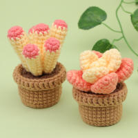 Kit De Inicio Para Crochet KRABALL Con Gancho De Crochet Hilo De Poliéster Marcadores De Costura Ojos Plásticos Para Principiantes 3/6 Piezas - details 5