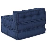 Pouffe modular vidaXL índigo 70x70x54 tela - details 2