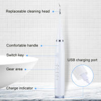 Limpieza Dental Ultrasonica 7en1 Escáner Dental Eléctrico Eliminador De Calcafores Sonic Limpieza De Dientes Con Varias Modos De Funcionamiento Para Limpieza Profunda Y Masaje - details 8