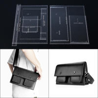 Plantilla De Cuero YOMDID Para Bricolaje Herramientas De Manualidades Para Hombro Acrílico Transparente Para Hombres - details 1