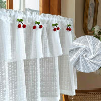 Cortina De Cocina Blanca Transparente Voile Para Ventana Puerta De Café Decoración De Hogar Para Dormitorio Y Sala De Estar - details 2