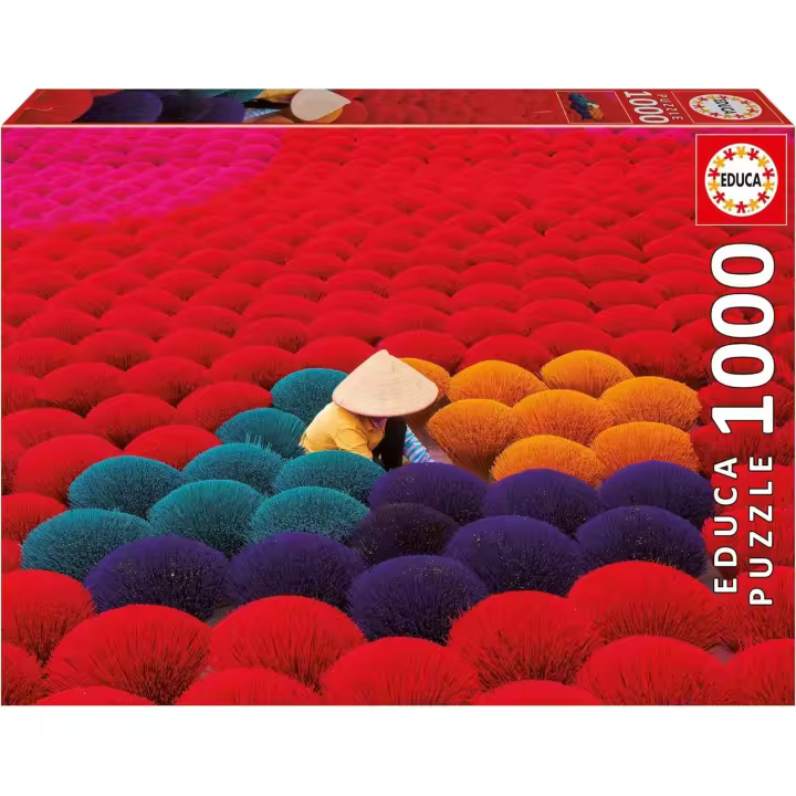 Educa ,Puzzle 1000 piezas Aldea del Incienso Vietnam  ,Medidas: 68 x 48 cm. Educa 20282 - 1