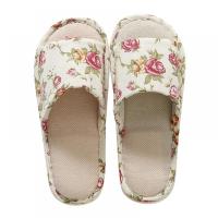 Zapatillas De Lino Para Hombre Y Mujer Transpirables Antideslizantes Cómodas Para Interior Playa Casuales Sin Tacón - details 1