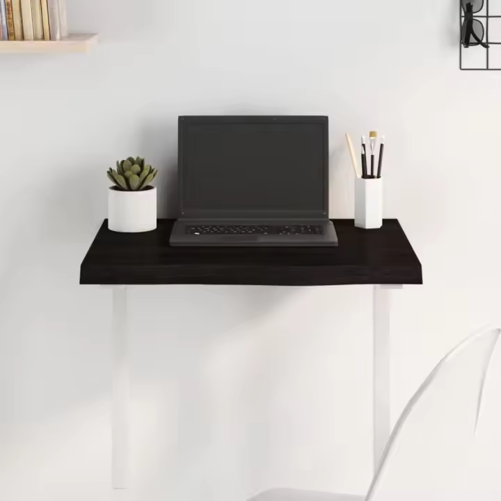 Mesa Superior Marron 60x50x(2-4) cm Roble Macizado Tratado - 1