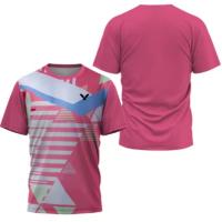 Camiseta De Badminton Para Hombre Con Estampado Rayado De Lujo Corta Secado Rápido Verano Deporte Tenis Casual O-Neck Polyester - details 13