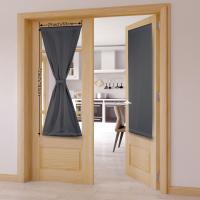 Cortina De Puerta Térmica Aislada 1PC Para Entrada Ventana Dormitorio Sala De Estar Decoración Del Hogar 100% Poliéster Moderno - details 1