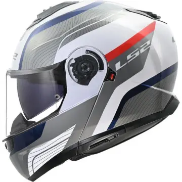 Casco Modular LS2 FF908 Strobe II Monza Blanco Azul Rojo 22.06 569082202 - 1