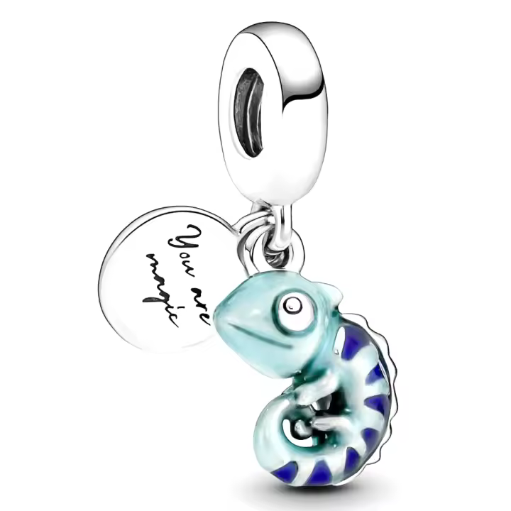 Pandora Charm de Colgante en Plata de Ley Camaleón 791676C01，Incluye Caja Original - 1