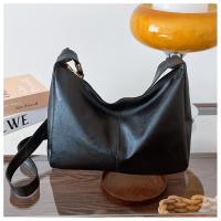 Bolso De Hombro Para Mujer De Cuero PU Vintage Estilo Maillard Casual Gran Capacidad Textura Moda Cruzado Bolso De Compa\u00f1ero - details 17