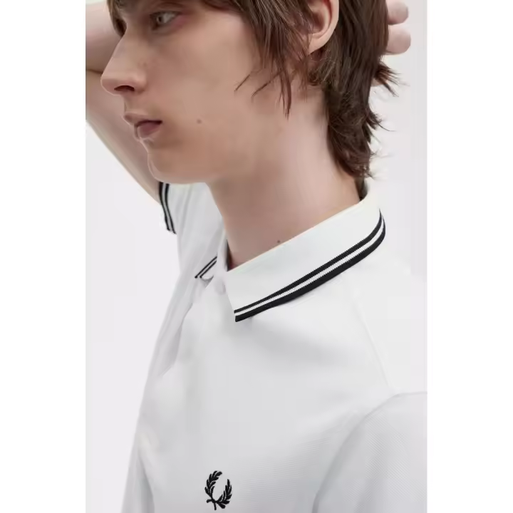 Fred Perry Polo Hombre 3600 Blanco / Negro - 1
