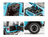 Coche De Juguete a Escala 1/32 Para Niños Y Adultos Con Puertas Abatibles Y Luz Vehículos Metálicos Para Wrangler Off-Road 7 Puertas - details 11