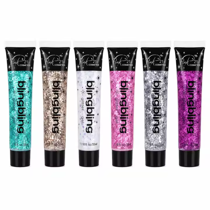 Bling Bling Glitter Gel Easy Paris Cosmetics 35ml. Elige Pack 1 o Pack 2 con 6 colores de purpurina brillante. Gel glitter con diferentes tonos y tamaños de partículas para maquillaje, festivales, disfraces y manualidades. 🚚 Envíos a España 24/48h - 1