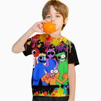Camiseta De Verano Para Niños Con Estampado 3D De Amigos Arcoíris Moda Ropa Infantil Cómoda Impermeable Transpirable Para Primavera Otoño Invierno Unisex - details 4