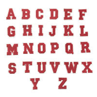 1PC Parche Bordado De Alfabeto Inglés Rojo A-Z Aplicación Para Ropa Bolsos Chaquetas Decoración De Iraón DIY Manualidades - details 30