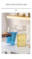Botella De Detergente De Lavandería Con Dispensador Plástico Tanque Transparente Sellado Para Almacenamiento De Lavandería Y Cuidado Del Hogar - details 3
