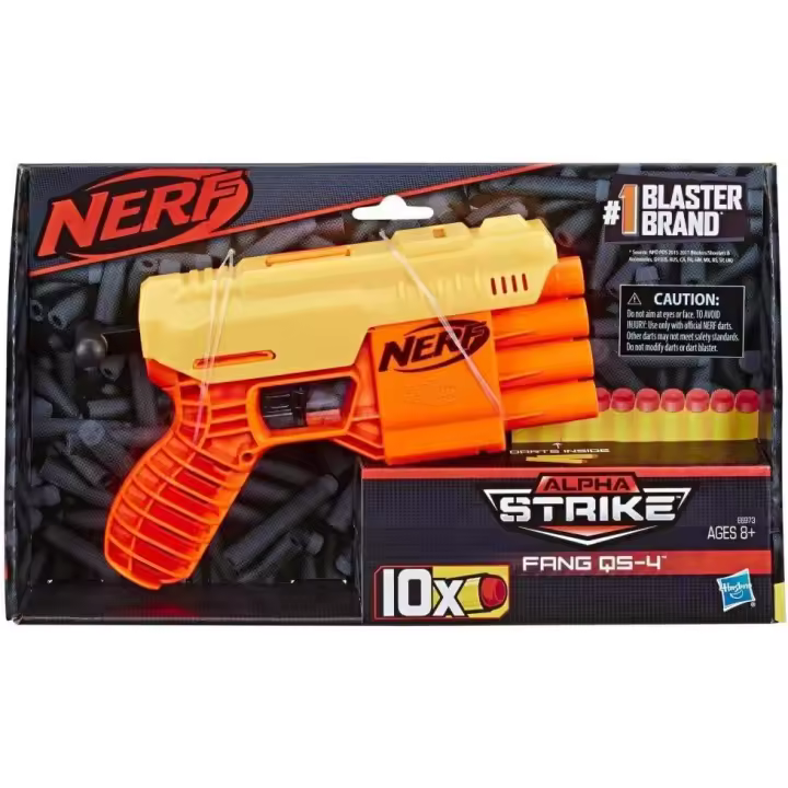 Nerf E6973 Alpha Strike Fang QS-4 Blaster - 1